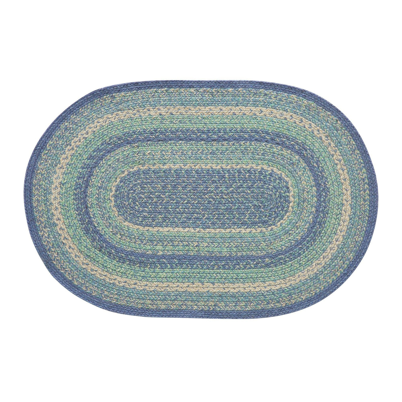 Jolie Braided Jute Oval Braided Rugs with Rug Pad - VHC Brands - The Fox Decor