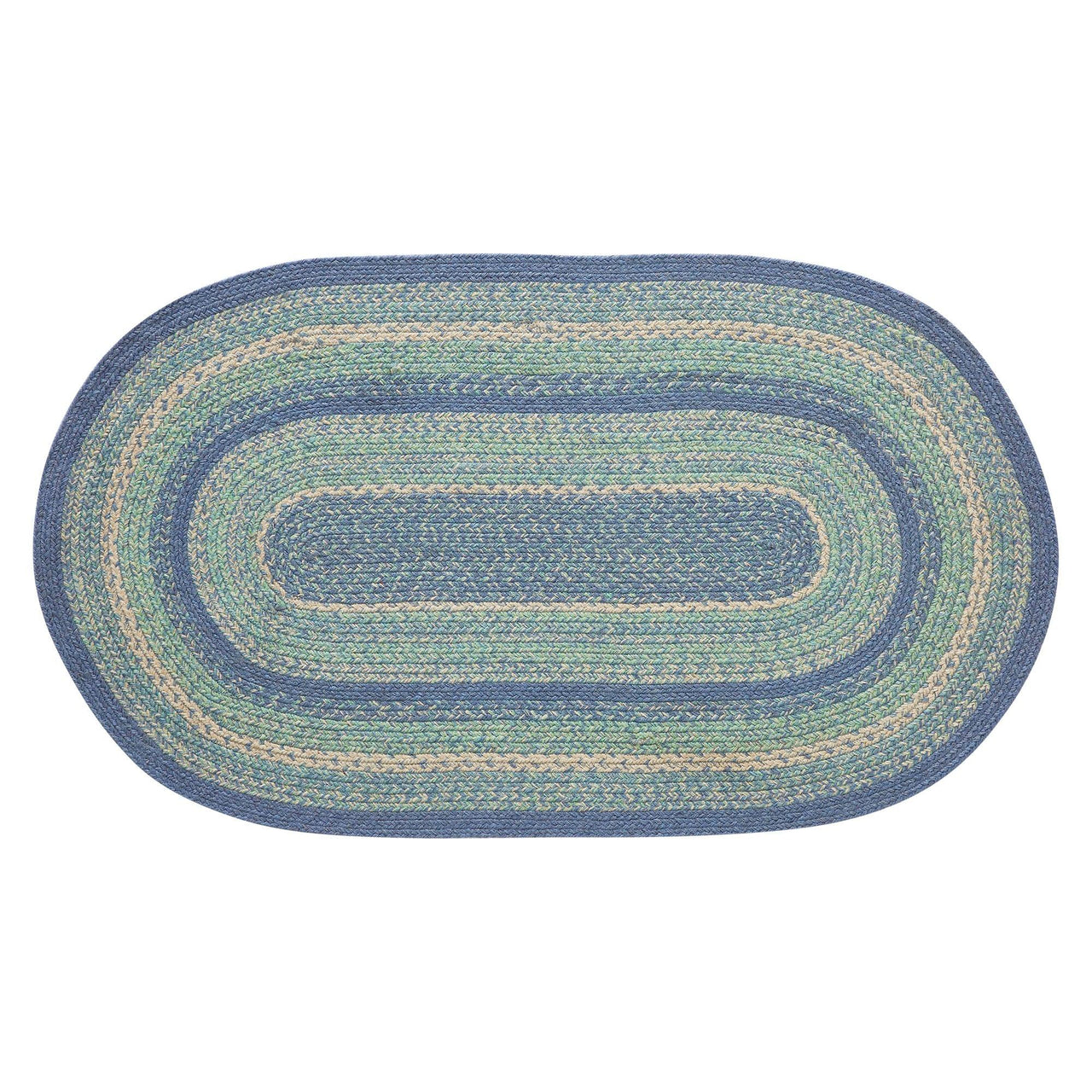 Jolie Braided Jute Oval Braided Rugs with Rug Pad - VHC Brands