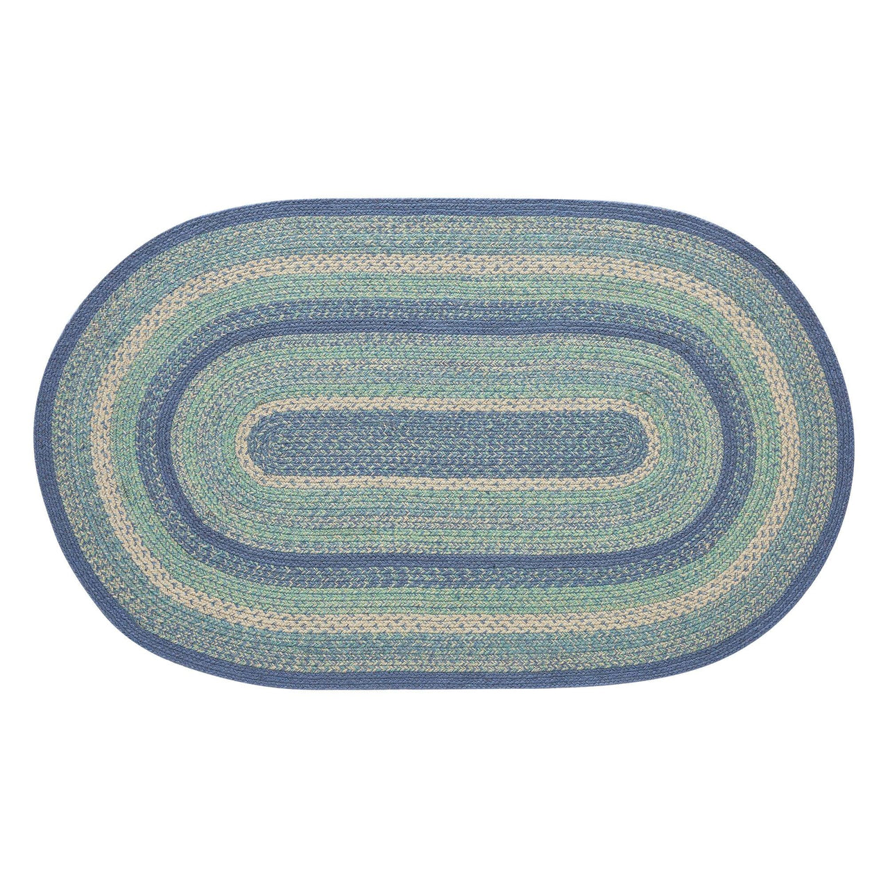 Jolie Braided Jute Oval Braided Rugs with Rug Pad - VHC Brands - The Fox Decor