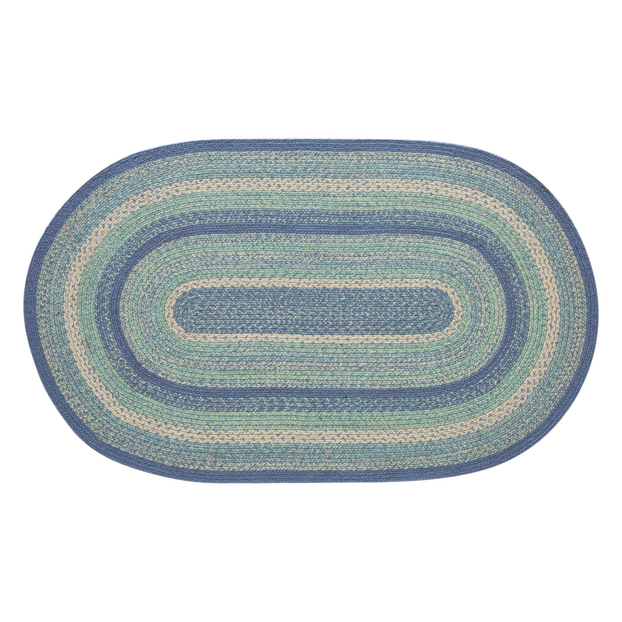 Jolie Braided Jute Oval Braided Rugs with Rug Pad - VHC Brands