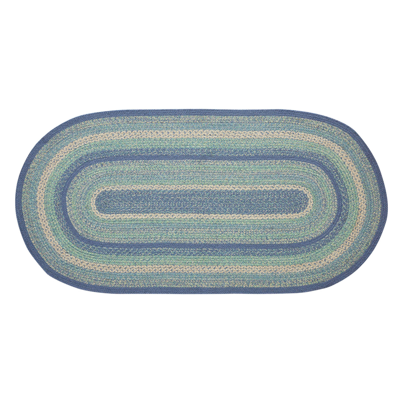 Jolie Braided Jute Oval Braided Rugs with Rug Pad - VHC Brands