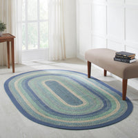 Thumbnail for Jolie Braided Jute Oval Braided Rugs with Rug Pad - VHC Brands - The Fox Decor
