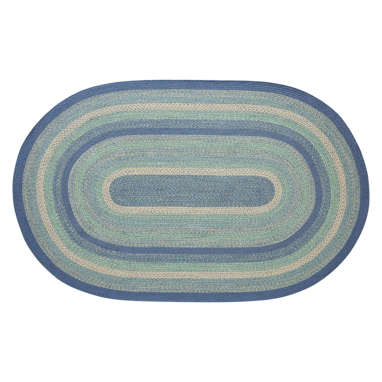 Jolie Braided Jute Oval Braided Rugs with Rug Pad - VHC Brands