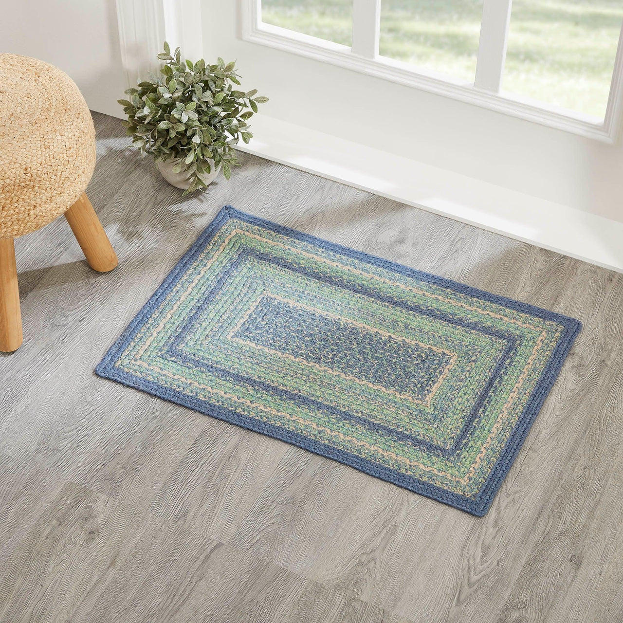 Jolie Braided Jute Rectangle Rugs with Rug Pad - VHC Brands - The Fox Decor