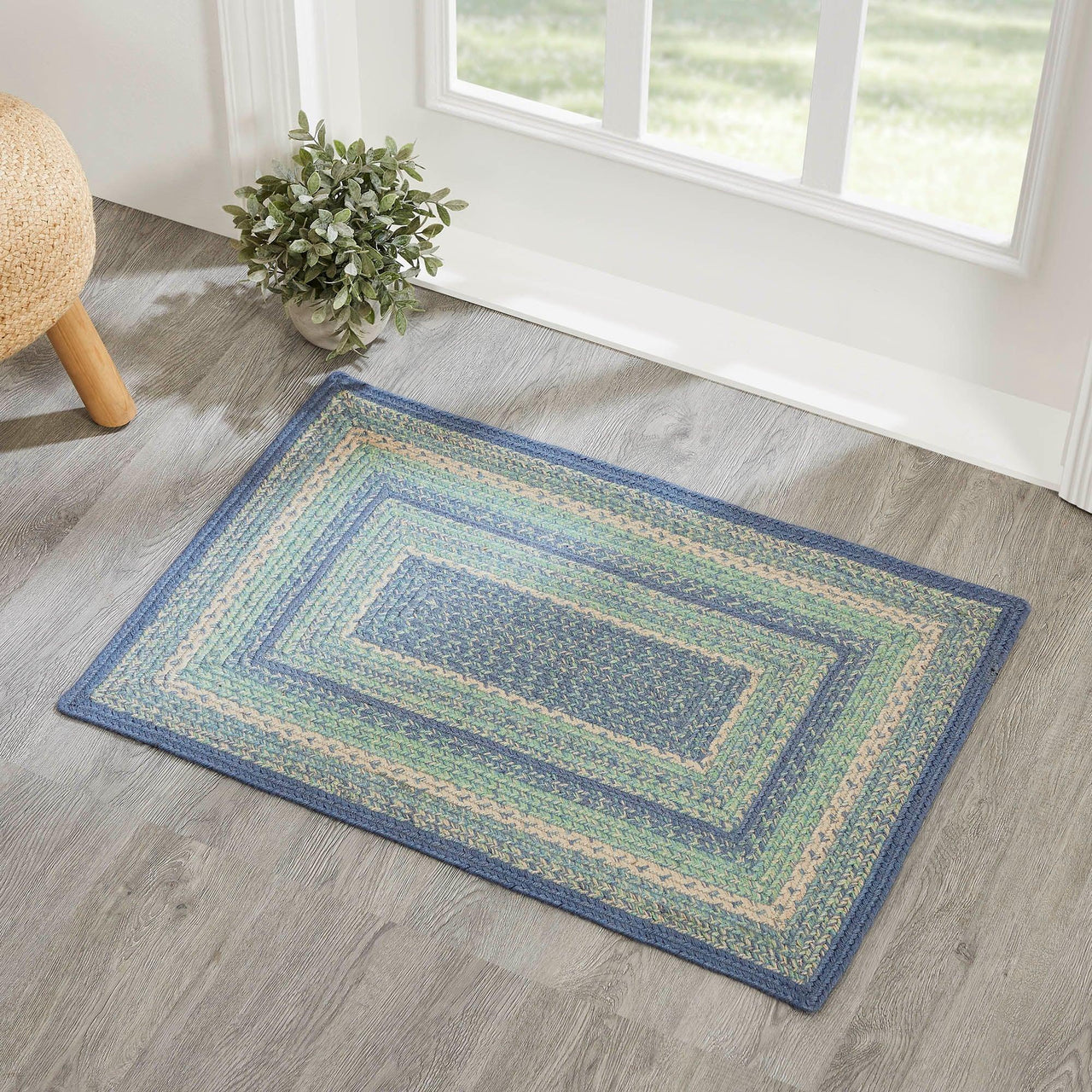 Jolie Braided Jute Rectangle Rugs with Rug Pad - VHC Brands - The Fox Decor