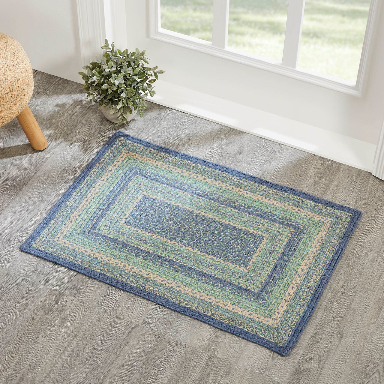 Jolie Braided Jute Rectangle Rugs with Rug Pad - VHC Brands