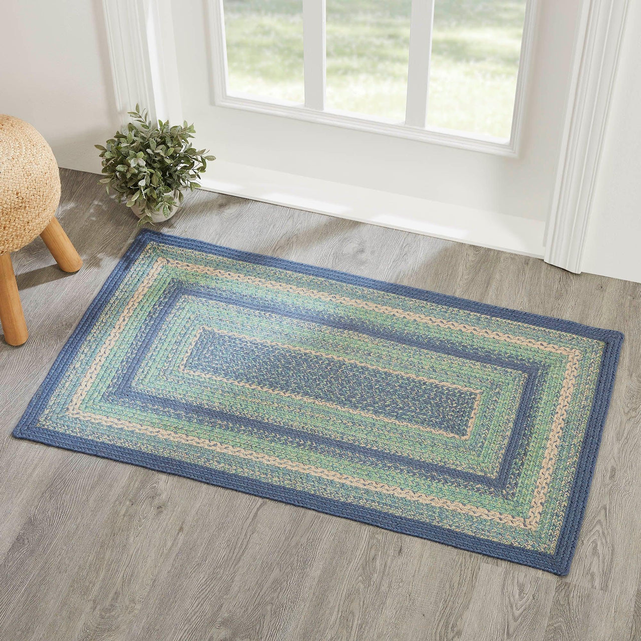 Jolie Braided Jute Rectangle Rugs with Rug Pad - VHC Brands - The Fox Decor