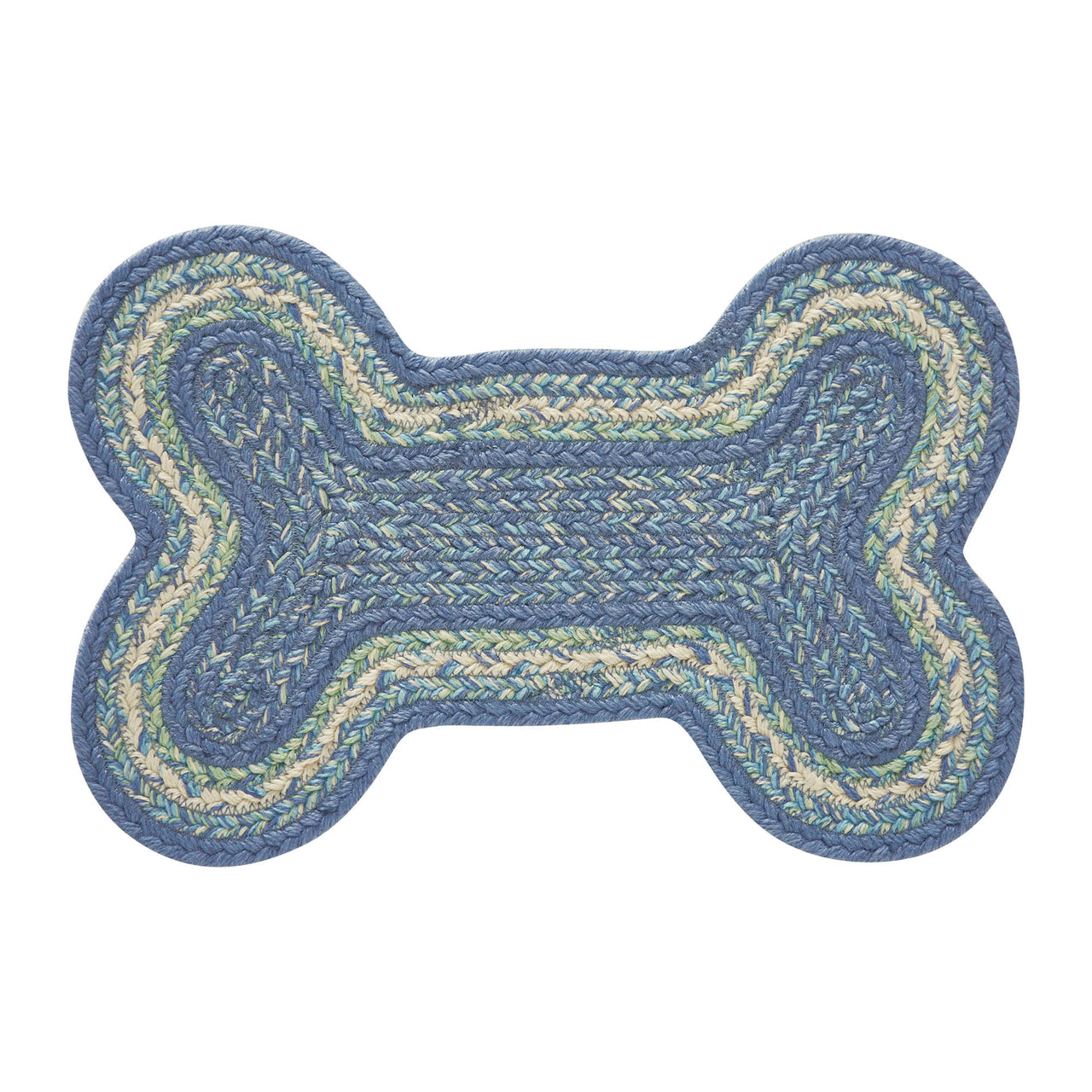 Jolie Indoor/Outdoor Small Bone Braided Rug 11.5"x17.5" VHC Brands