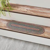 Thumbnail for Multi Jute Stair Tread Oval Latex 8.5x27 - The Fox Decor