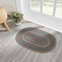 Thumbnail for Multi Braided Jute Oval Braided Rugs with Rug Pad - VHC Brands