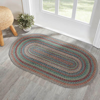 Thumbnail for Multi Braided Jute Oval Braided Rugs with Rug Pad - VHC Brands - The Fox Decor
