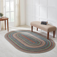 Thumbnail for Multi Braided Jute Oval Braided Rugs with Rug Pad - VHC Brands
