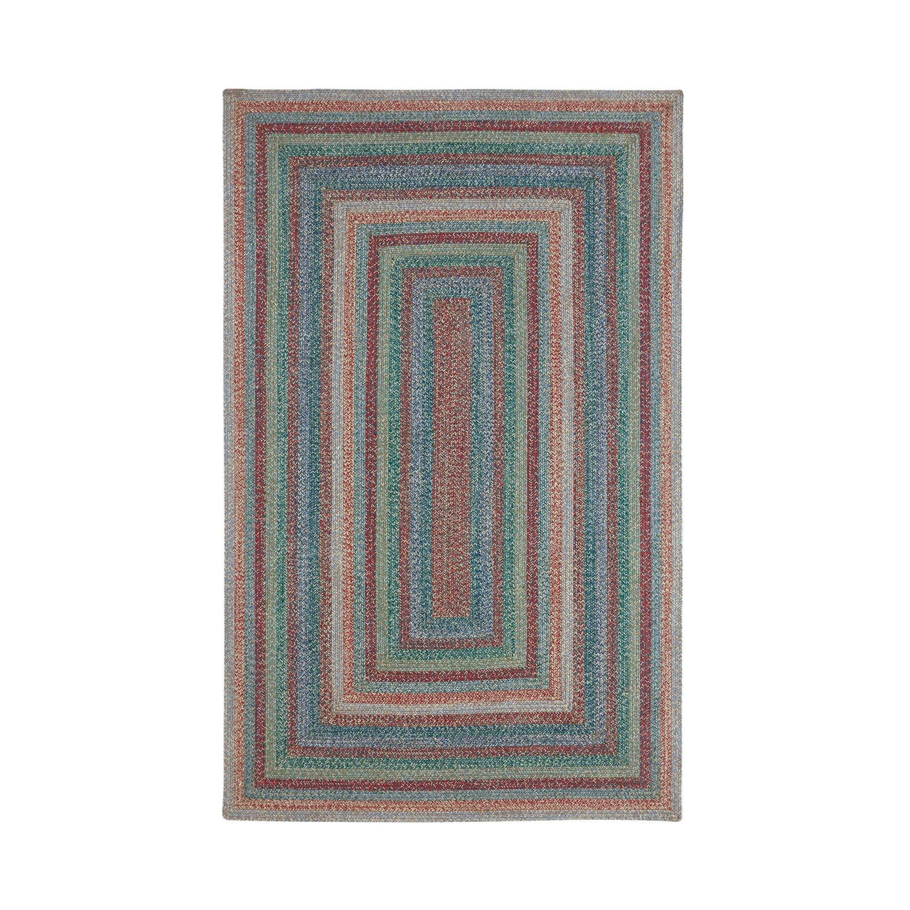 Multi Braided Jute Rectangle Rugs with Rug Pad - VHC Brands