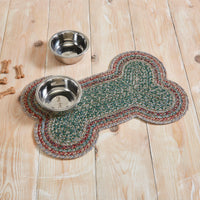 Multi Indoor/Outdoor Medium Bone Shape Braided Rug 15