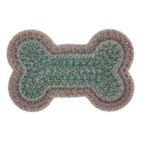 Multi Indoor/Outdoor Medium Bone Shape Braided Rug 15