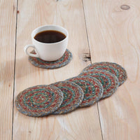 Multi Jute Coaster Set of 6 - The Fox Decor