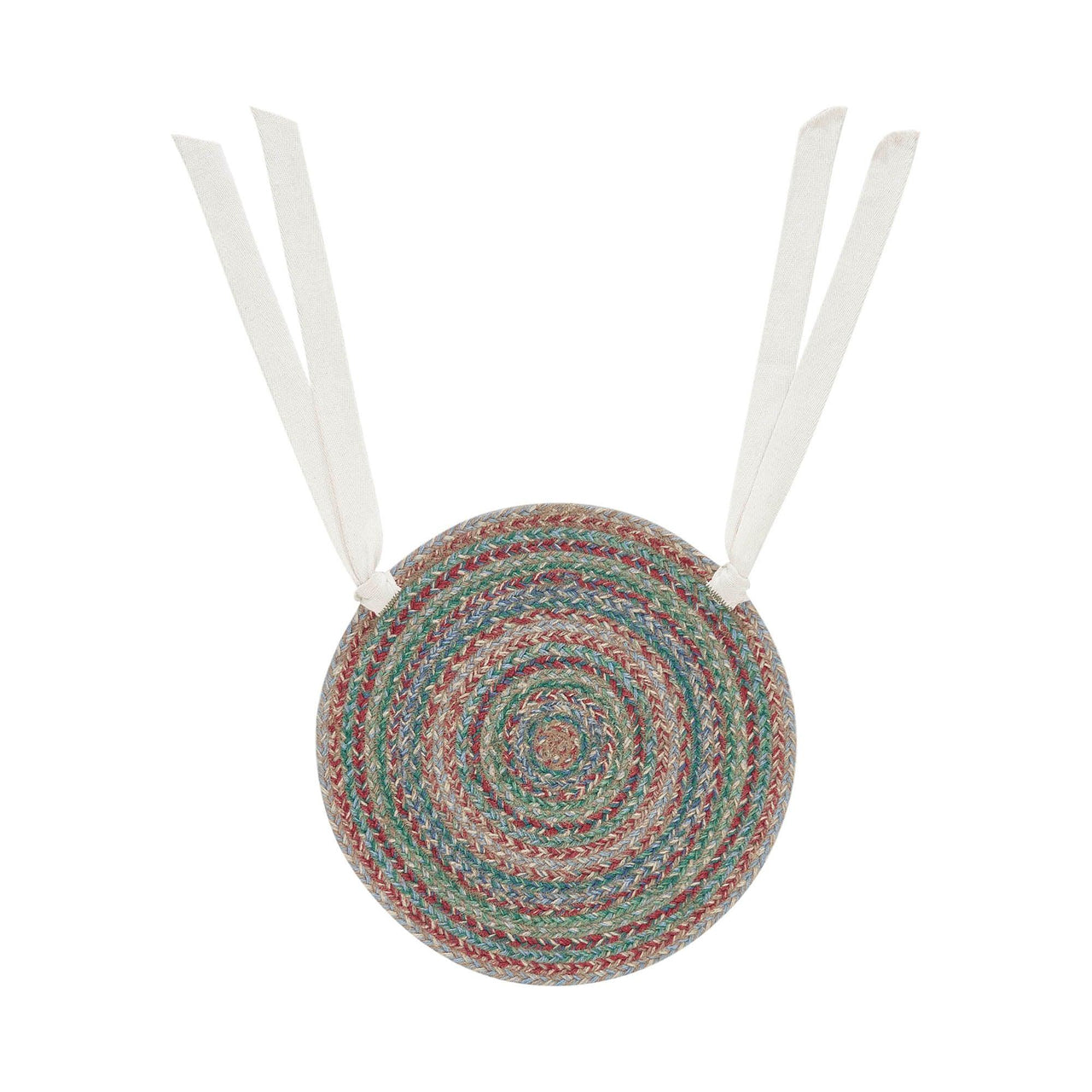 Multi Jute Chair Pad 15 inch Diameter - The Fox Decor