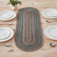 Multi Jute Oval Runner 12x36 - The Fox Decor