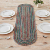 Multi Jute Oval Runner 12x48 - The Fox Decor