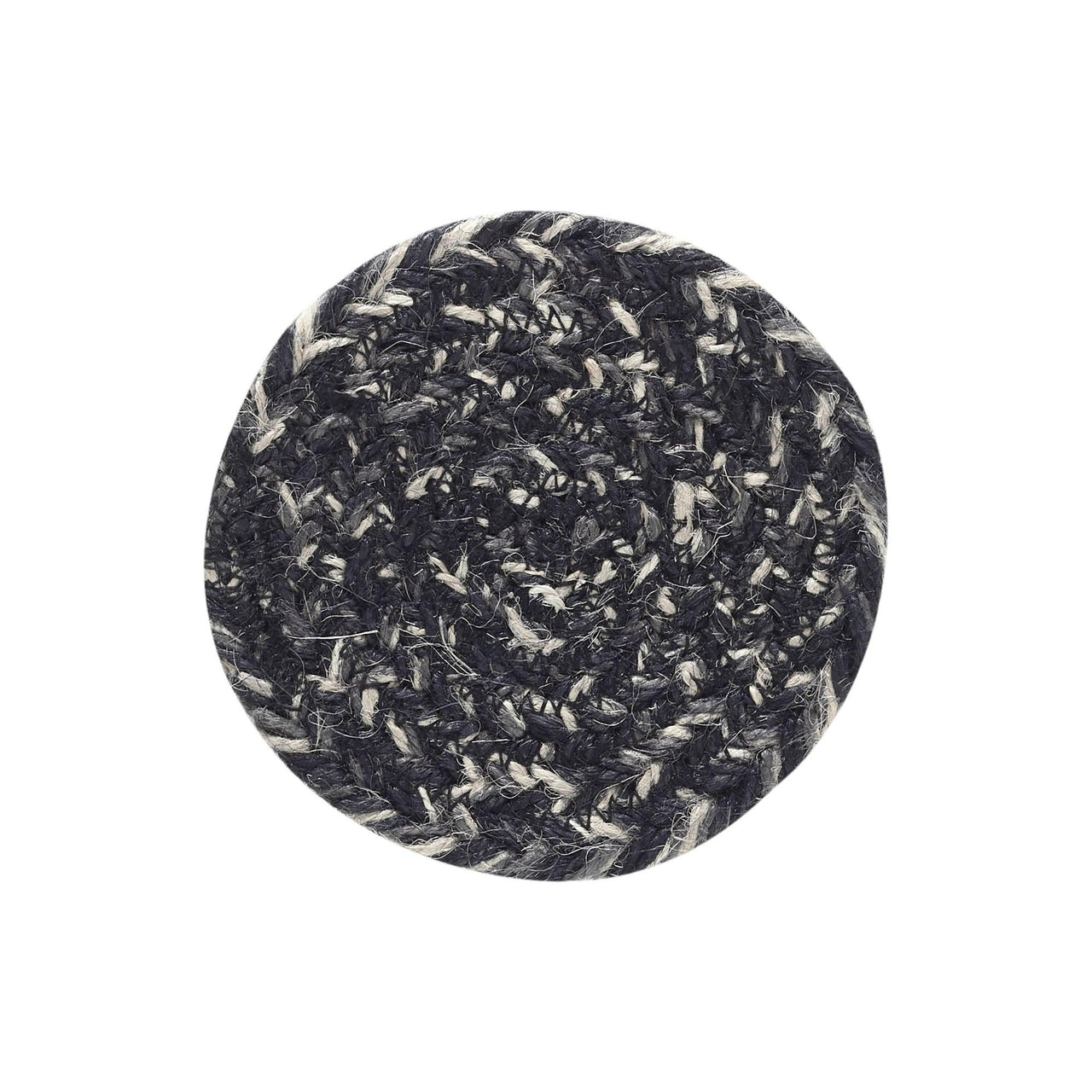 Sawyer Mill Black White Jute Coaster Set of 6 - The Fox Decor