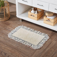 Thumbnail for Kaila Ticking Blue Bathmat 20x30 - The Fox Decor