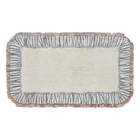 Kaila Ticking Blue Bathmat 27x48 - The Fox Decor
