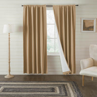 Thumbnail for Burlap Natural Blackout Panel Curtain 84x50 VHC Brands - The Fox Decor