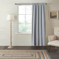 Thumbnail for Sawyer Mill Blue Ticking Stripe Blackout Panel 84x40 VHC Brands - The Fox Decor