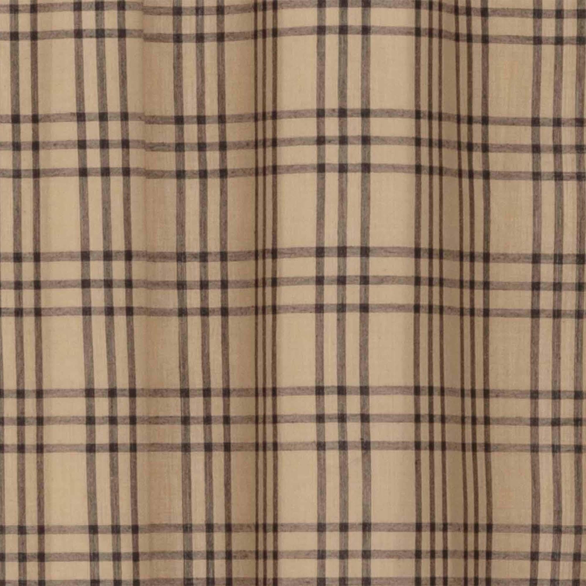 Sawyer Mill Charcoal Plaid Blackout Panel Curtain 84x40 VHC Brands - The Fox Decor