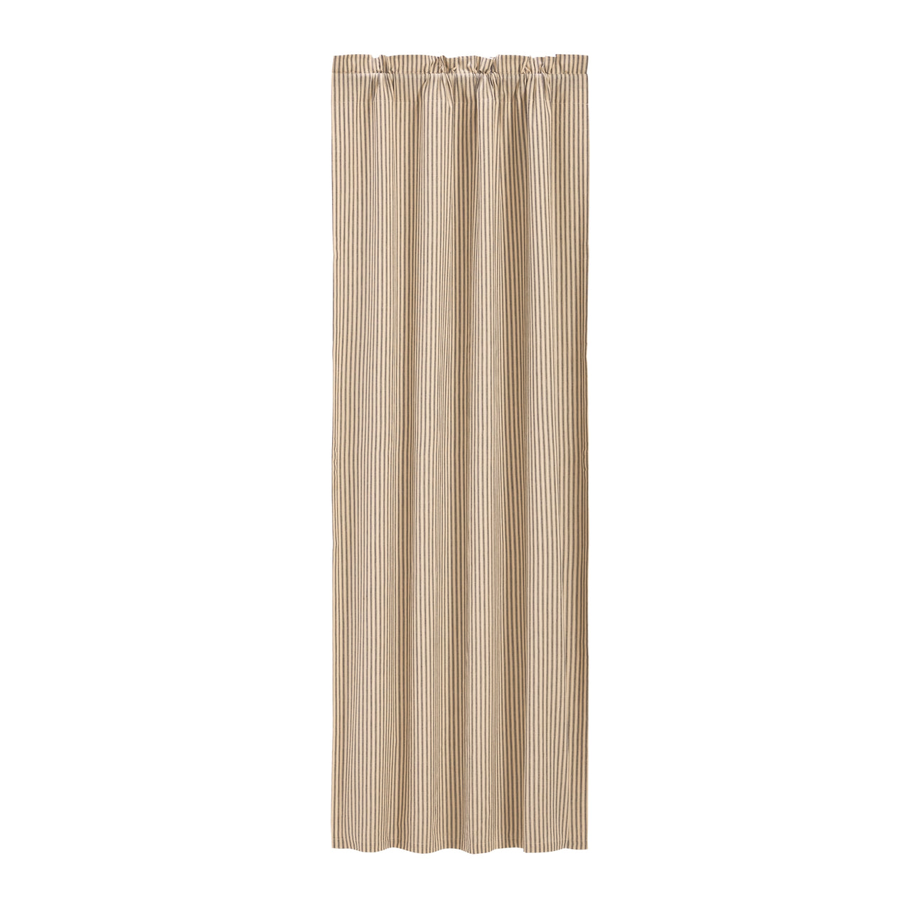 Sawyer Mill Charcoal Ticking Stripe Blackout Panel 84x40 VHC Brands