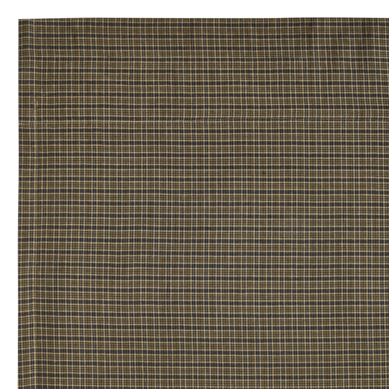 Tea Cabin Green Plaid Blackout Panel 84x50 VHC Brands