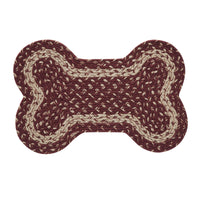 Thumbnail for Burgundy Tan Indoor/Outdoor Small Bone Rug 11.5x17.5 - The Fox Decor