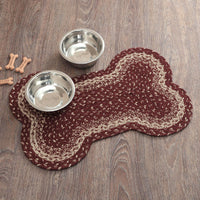 Thumbnail for Burgundy Tan Indoor/Outdoor Medium Bone Rug 15x23 - The Fox Decor