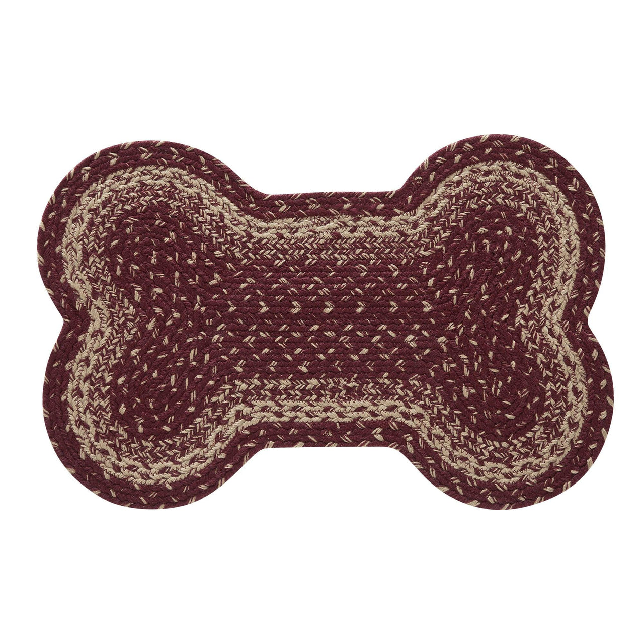 Burgundy Tan Indoor/Outdoor Medium Bone Rug 15x23 - The Fox Decor