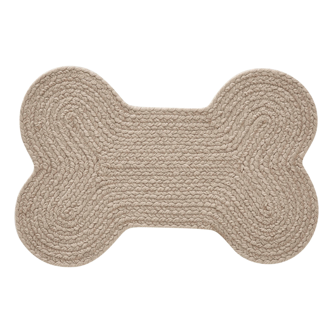 Natural Indoor/Outdoor Small Bone Braided Rug 11.5"x17.5" VHC Brands - The Fox Decor