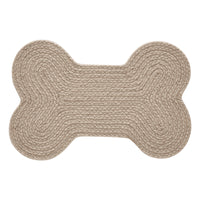 Thumbnail for Natural Indoor/Outdoor Small Bone Braided Rug 11.5