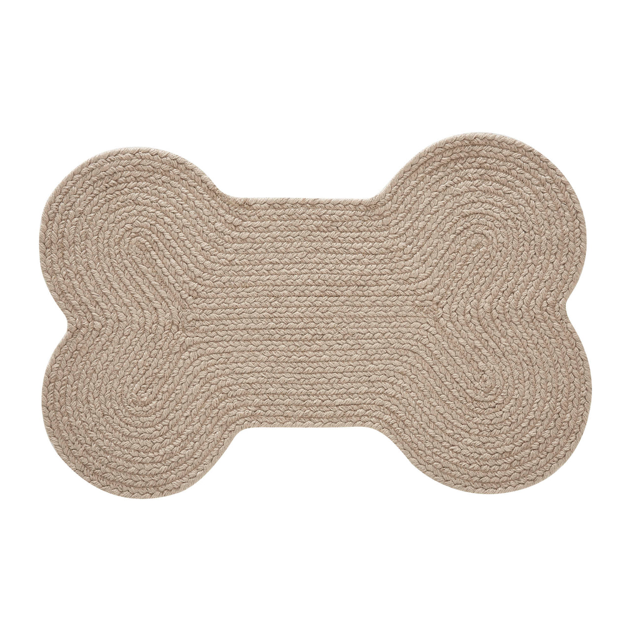 Natural Indoor/Outdoor Medium Bone Braided Rug 23"x15" VHC Brands - The Fox Decor