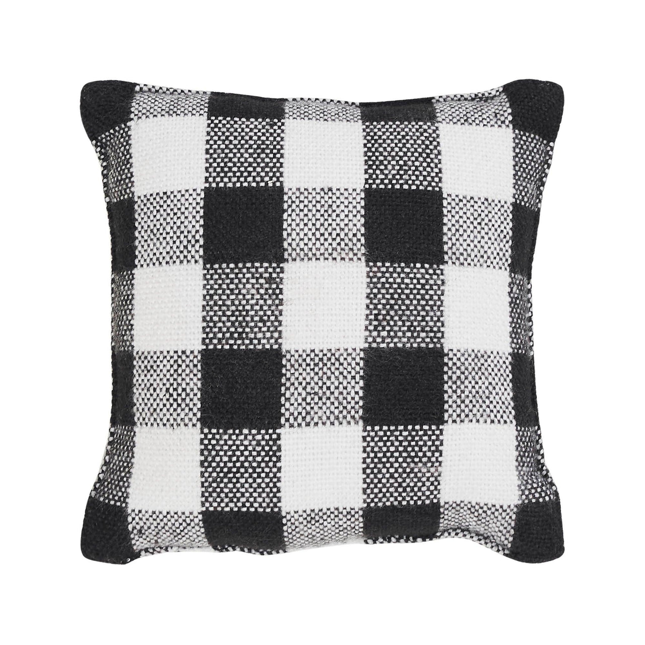 Annie Black Check Home Pumpkin Pillow 6x6 - The Fox Decor