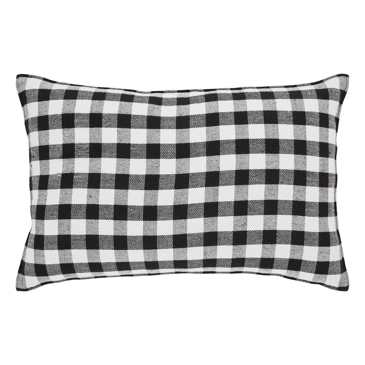 Annie Black Check Pumpkin Patch Pillow 14x22 - The Fox Decor