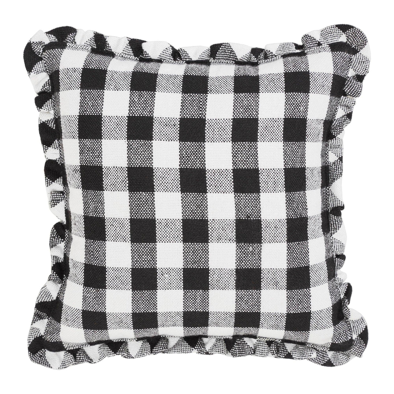 Annie Black Check Pumpkin Pillow 12x12 - The Fox Decor