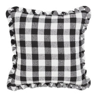 Annie Black Check Pumpkin Pillow 12x12 - The Fox Decor