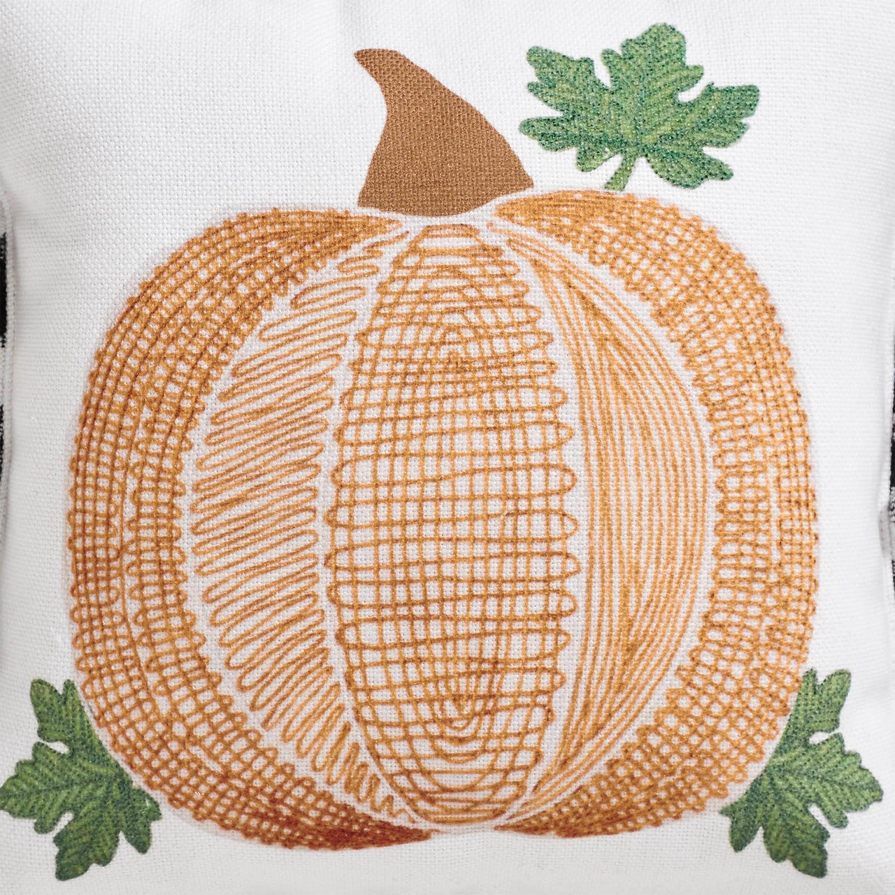 Annie Black Check Pumpkin Pillow 12x12 - The Fox Decor