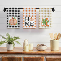 Thumbnail for Annie Check Multicolor Harvest Tea Towel Set of 3 - The Fox Decor