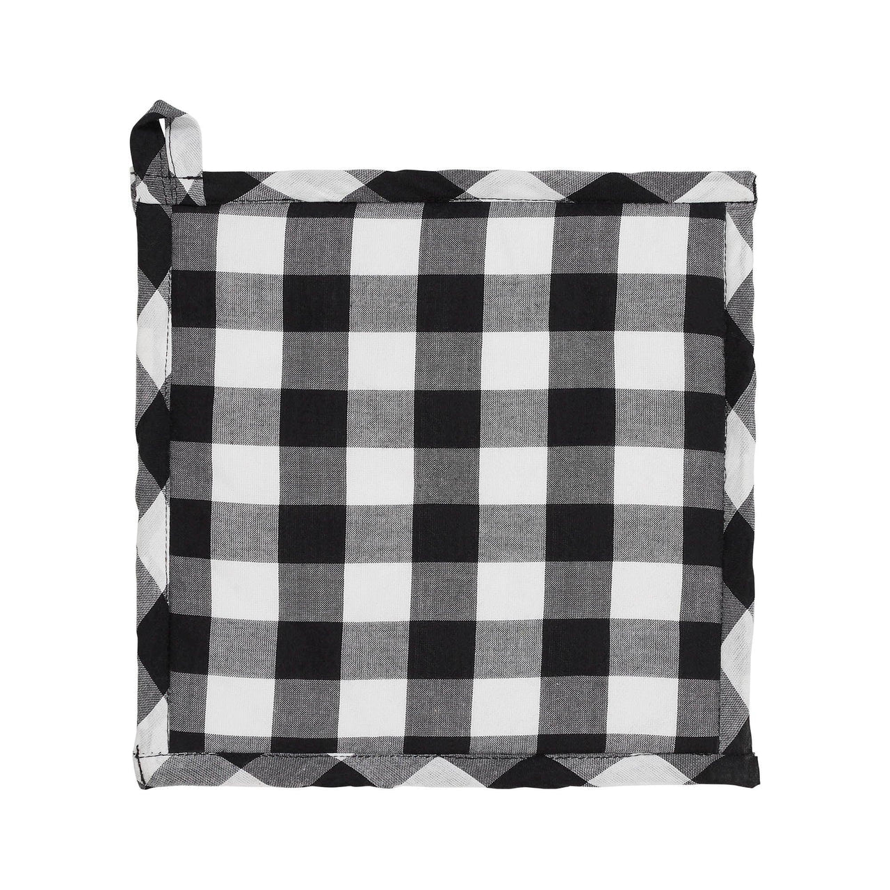 Annie Black Check Pumpkin Trivet 8x8 - The Fox Decor