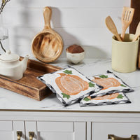 Thumbnail for Annie Black Check Pumpkin Trivet 8x8 Set of 3 - The Fox Decor