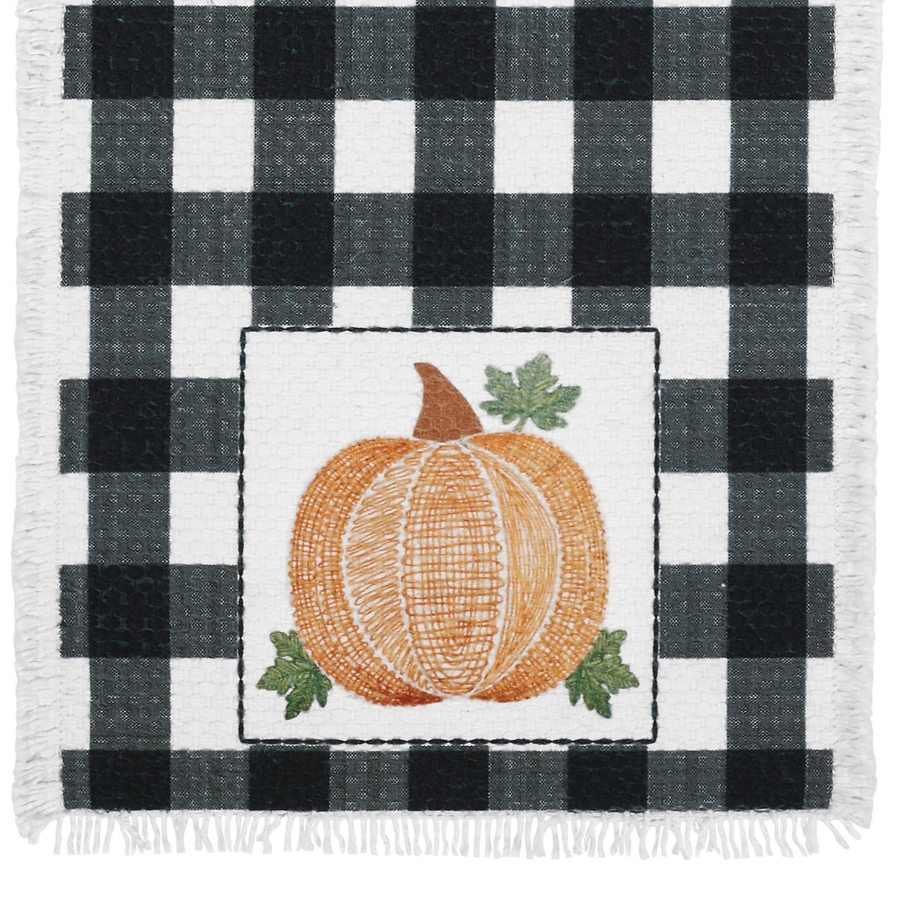 Annie Black Check Pumpkin Runner 12x36 - The Fox Decor