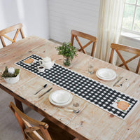 Annie Black Check Pumpkin Runner 12x60 - The Fox Decor