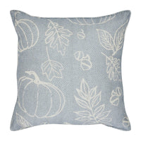 Silhouette Pumpkin Grey Pillow 14x14 - The Fox Decor