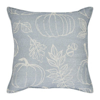 Silhouette Pumpkin Grey Pillow 14x14 - The Fox Decor