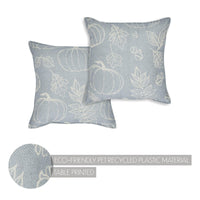 Silhouette Pumpkin Grey Pillow 14x14 - The Fox Decor